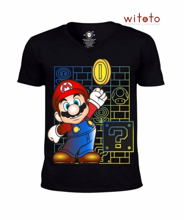 Camisetas de mario store bros para niños